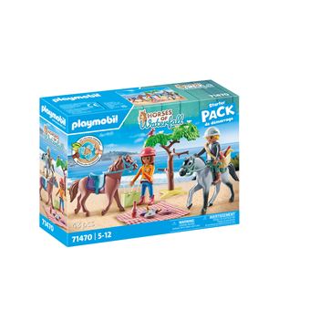 Amelia et Ben avec chevaux