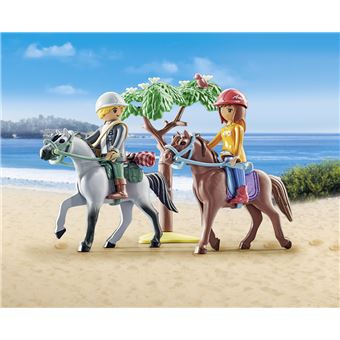 Amelia et Ben avec chevaux