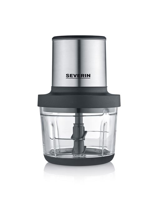 Mini Hachoir Sans Fil Severin Km 3866 200 W Inox Brossé Et Noir Mat