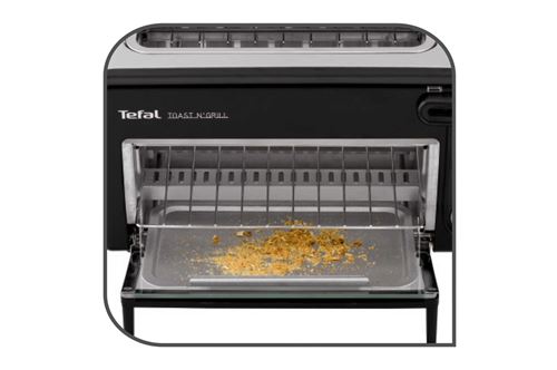 Tefal Toast n' Grill TL 6008 A12 - four électrique/grille-pain -  noir/aluminium mat