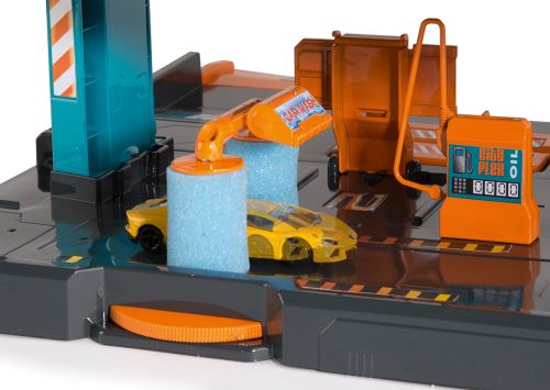 Garage Majorette City Flex avec 5 véhicules - Garage jouet