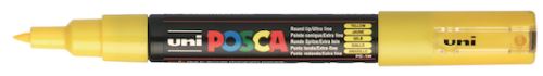 UNI-BALL Marqueur Pte conique extra-fine POSCA PC1MC 0,7 - 1mm Jaune