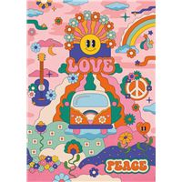 Puzzle 1000 pièces Nathan Hippie style Cha cha Pop
