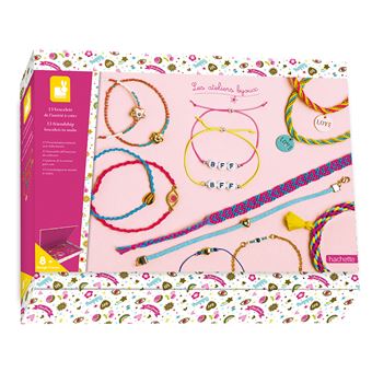 Kit créatif Janod 13 bracelets de l'amitié a créer