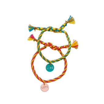 Kit créatif Janod 13 bracelets de l'amitié a créer