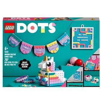 LEGO® DOTS™ 41962 Le kit créatif familial Licorne