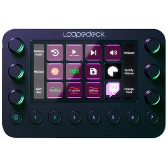 Console de streaming Loupedeck Live Noir