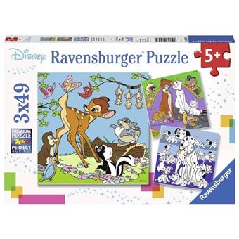 Puzzle 3 x 49 pièces Ravensburger Les amis Disney