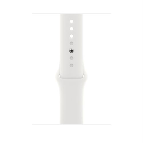 Bracelet pour Apple Watch White Sport Band 45mm