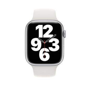 Bracelet pour Apple Watch White Sport Band 45mm