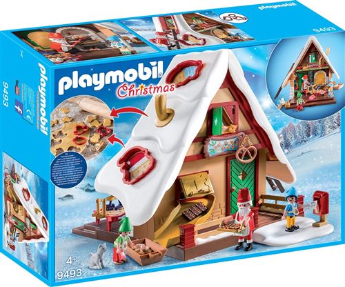 Playmobil Christmas La magie de Noël 9493 Atelier de biscuit du Père Noël avec moules