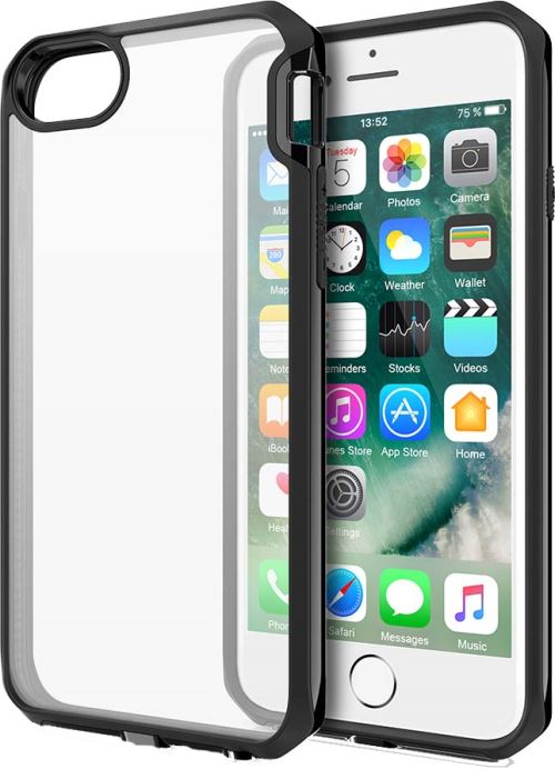 Itskins Venum transparante harde hoes met zwarte omlijning voor iPhone 6 Plus, 7 Plus en 8 Plus
