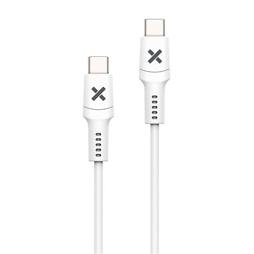 Câble Wefix USB-C vers USB-C 60 W 1 m Blanc