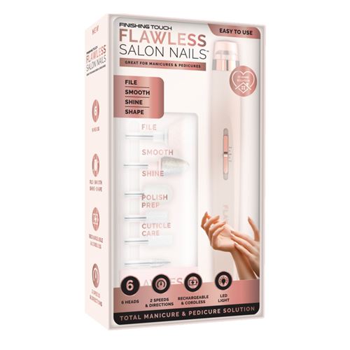 Set de manucure et pédicure Best Of Tv Finishing Touch Flawless™ Salon Nails Rose