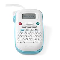 Brother P-Touch PT-N10 - Etikettenmaker - Z/W - rechtstreeks thermisch - 12 mm breed - 180 dpi - tot 9 mm/sec - snijder - afdrukvoorbeeld, 2 regels afdruk, verticale afdruk - wit, blauw