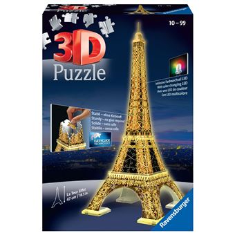 Puzzle 3D Ravensburger Tour Eiffel Night Edition 216 pièces