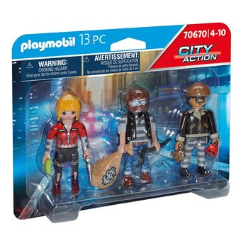 Playmobil Les policiers 70670 Police Equipe de bandits