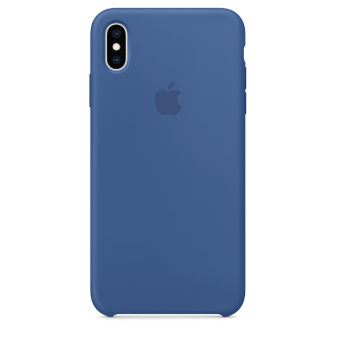 coque iphone xs silicone bleu