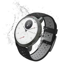 Montre connectée hybride Withings Steel HR Sport 40 mm Blanc