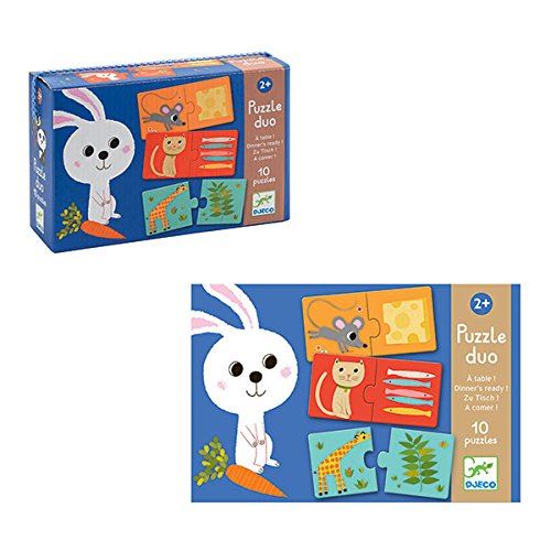 Puzzle duo pour enfant Djeco À table ! Djeco