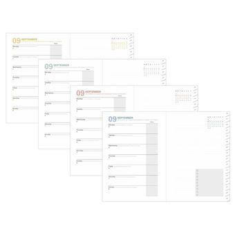 Agenda Académique 2026, Planificateur Quotidien, A5 Une Page Par Jour, Agenda Quotidien De Janvier 2026 à Décembre 2026, Carnets D'organisation à Couverture Rigide Avec Porte-stylo, Marque-page
