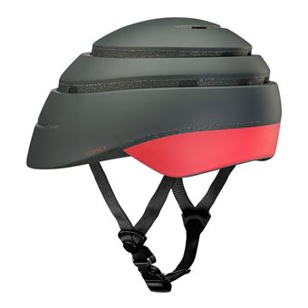 Casque de vélo pliable Closca Loop Graphite Taille L Noir et Corail
