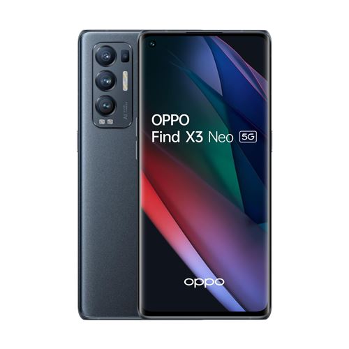 Acheter Smartphone Oppo Find X3 Neo 6.55"" Double SIM 256 Go 5G Noir État correct - 164,28 € Smartphone Oppo Find X3 Neo 6.55"" Double SIM 256 Go 5G Noir État correct - Oppo reconditionné disponible sur Fnac
