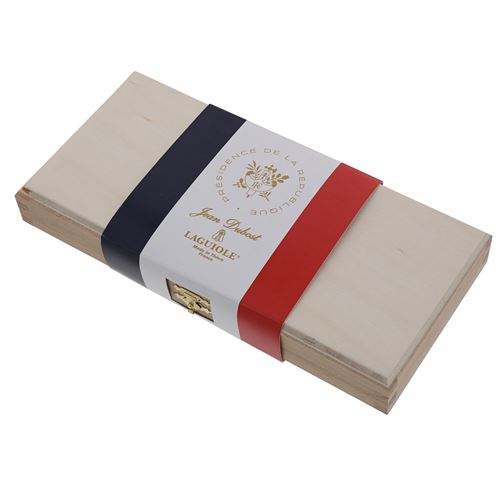 Elysee coffret bois 3p fromage laguiole couperet, couteau à fromage, ta Jean Dubost l0032524l06344