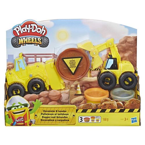 PLAYDOH PELLETEUSE ET BULLDOZER