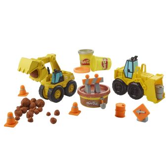 Kit créatif Play Doh Pelleteuse et Bulldozer