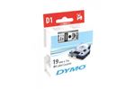 DYMO RUB D1 19MMX7M NOIR/BLANC