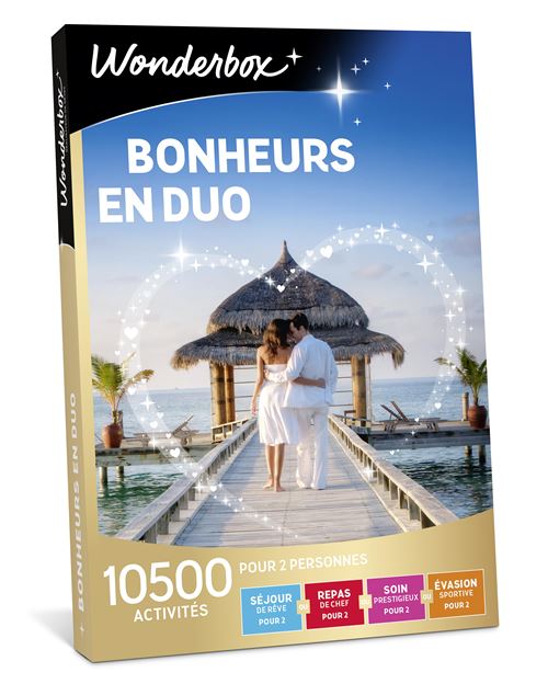 Coffret cadeau Wonderbox Bonheurs en duo