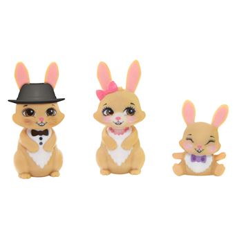 Mini-poupée Enchantimals Brystal Lapin et Lapereaux