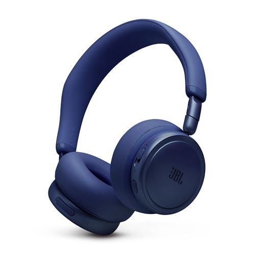 Casque arceau supra-aural avec et sans fil Bluetooth JBL Live 680NC avec réduction de bruit Bleu