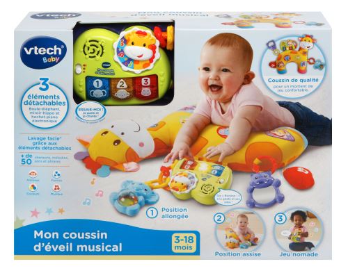 Mon Coussin D Eveil Musical Vtech Baby Jeu D Eveil Achat Prix Fnac