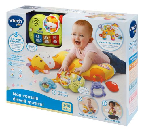 Mon Coussin D Eveil Musical Vtech Baby Jeu D Eveil Achat Prix Fnac