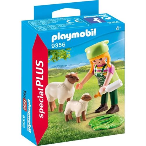 Playmobil Country La vie à la ferme 9356 Fermière avec moutons