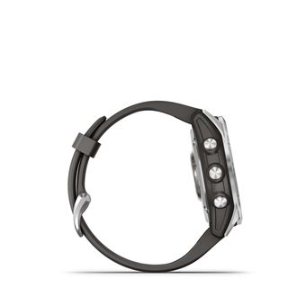 Montre connectée Garmin Fenix 7S Silver avec bracelet silicone Gris