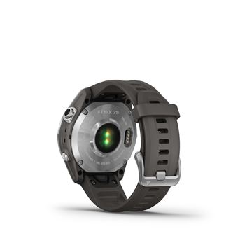 Montre connectée Garmin Fenix 7S Silver avec bracelet silicone Gris