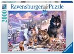 Puzzle 2000 pièces Ravensburger Loups dans la neige