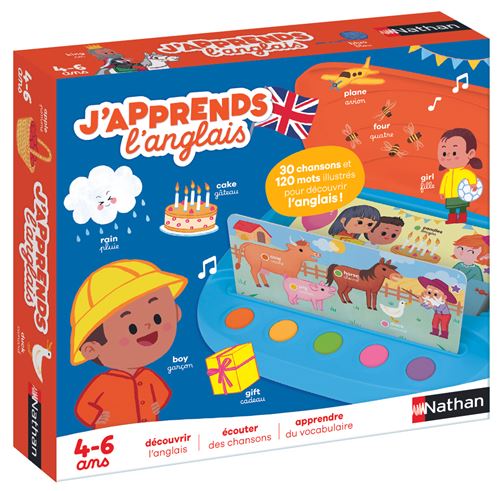 Nathan Multicolore Jeu Éducatif Et Électronique J'apprends L'anglais
