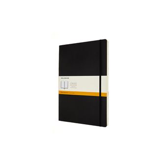 Carnet classique A4 ligné Moleskine couverture souple Noir