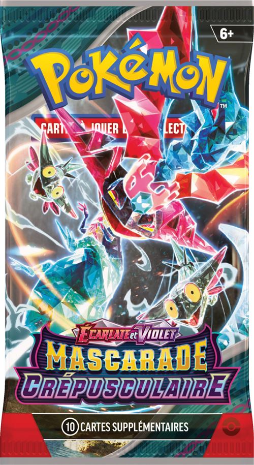 Pokemon Cartes À Collectionner Pokémon Ev06 Ecarlate Et Violet Mascarade Crépusculaire Booster Blister Modèle Aléatoire