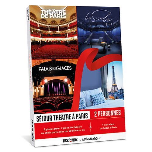 Coffret cadeau Tick nBox Séjour Théâtre à Paris