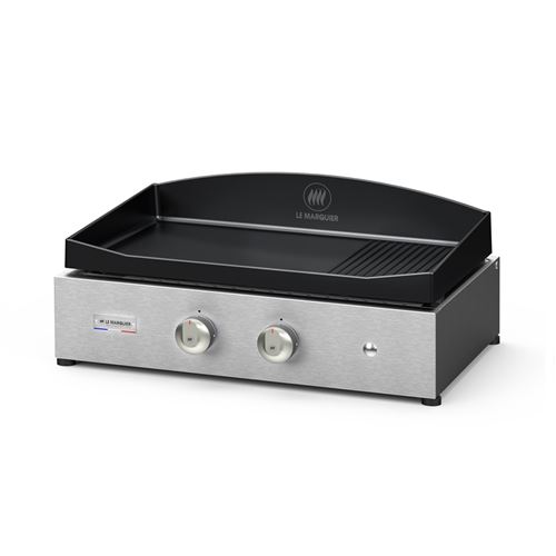 Plancha gaz Le Marquier Vintage Pure Grill 260 Inox 5400 W Noir et Argent