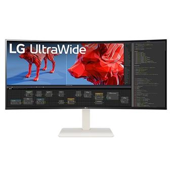 Ecran PC LG 38WR85QC-W 38" Incurvé QHD Blanc - 1