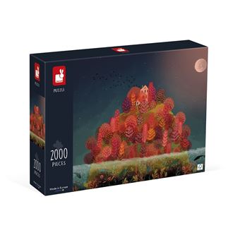 Puzzle 2000 pièces Janod Automne Rouge