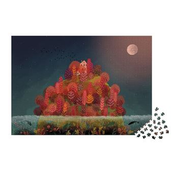 Puzzle 2000 pièces Janod Automne Rouge