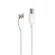 Câble imprimante Accsup USB-A vers USB-B 2.0 5 m Blanc