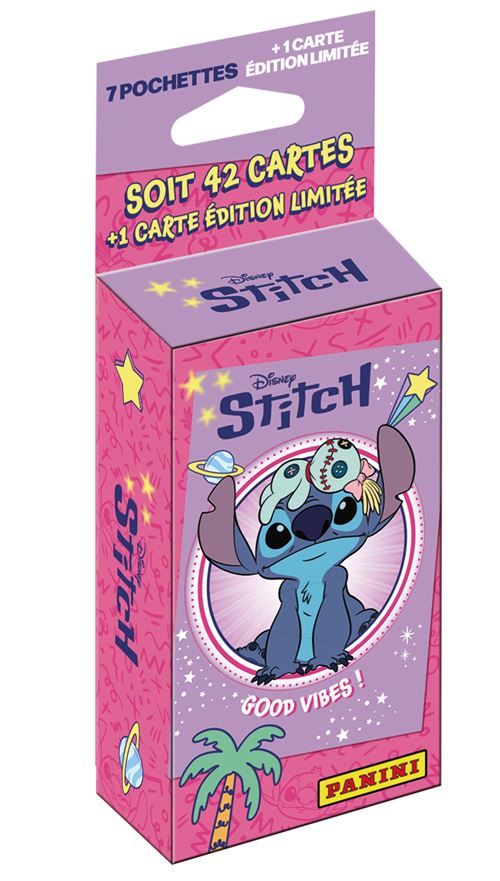 Carte à collectionner Panini Stitch Blister 7 pochettes + 1 carte édition limitée